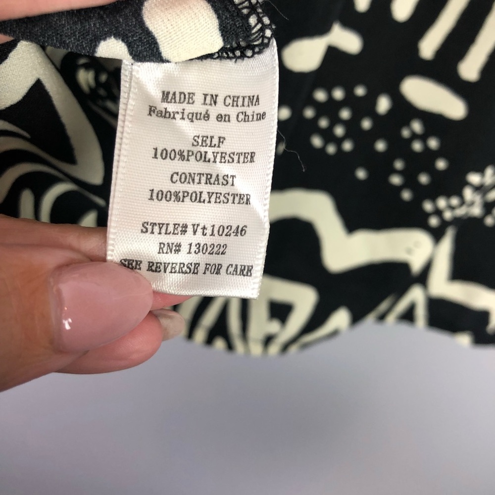 Very Jo Black & Cream Top - Picture 6 of 8